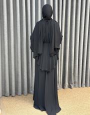 siyah 30038 senna plume abiye elbise 6