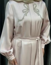 pudra 30044 senna ribbon abiye elbise 6