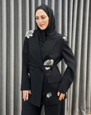 siyah 40014 senna oleya abiye takım 2