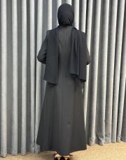 siyah 3280 white corner abiye elbise 3