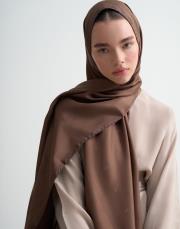 kahve 10034 moreno m logo twill ipek şal