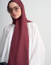 vişne 10034 moreno m logo twill ipek şal