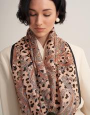siyah 9823 moreno leopar şal