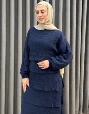 lacivert 5159 missemramiss pıano elbise 2