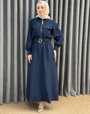 lacivert 5161 missemramiss chıoline elbise