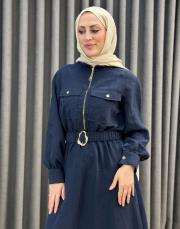 lacivert 5161 missemramiss chıoline elbise 2