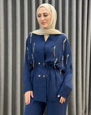 lacivert 5130 missemramiss segno brillante takım 3