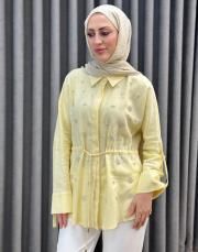 sarı 5265 missemramiss stella veil gömlek