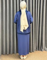 lacivert 5359 missemramiss fermuarlı yakalı takım 4