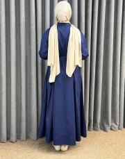 lacivert 5158 missemramiss perla cotton elbise 6
