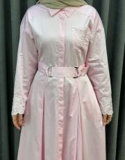 pembe 5158 missemramiss perla cotton elbise 5