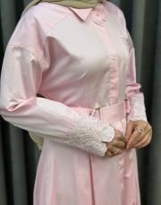 pembe 5158 missemramiss perla cotton elbise 6