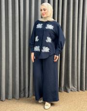 lacivert 5142 missemramiss linea ricamota takım