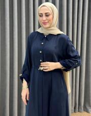 lacivert 5309 missemramiss sena calm elbise 2