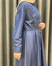 denim 5210 missemramiss ivory flom dress 4