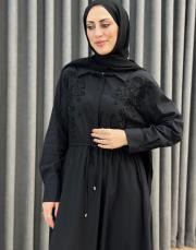 siyah 5210 missemramiss ivory flom dress 2