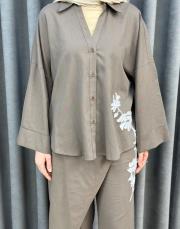 etoube 5211 missemramiss linen nakışlı takım 5
