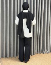 ekru siyah 5213 missemramiss mono chic takım 4