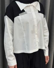 ekru siyah 5213 missemramiss mono chic takım 6