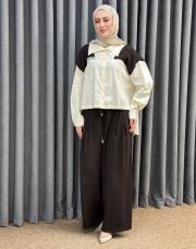 krem kahve 5213 missemramiss mono chic takım