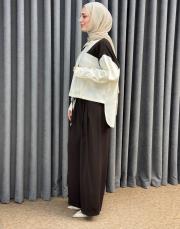 krem kahve 5213 missemramiss mono chic takım 3