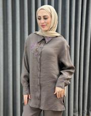 kahve 5251 misemramiss flow tek tunik