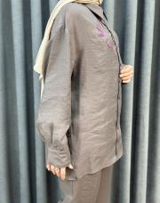 kahve 5251 misemramiss flow tek tunik 4