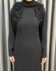 siyah 0006 essahra jamila elbise 3