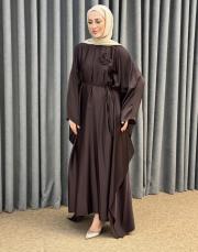 kahve 5021 qashe elbise