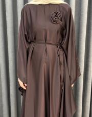 kahve 5021 qashe elbise 3