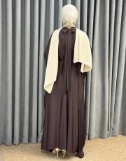 kahve 5021 qashe elbise 4