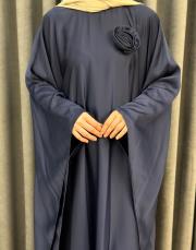 lacivert 5021 qashe elbise 6