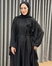 siyah 5021 qashe elbise 2