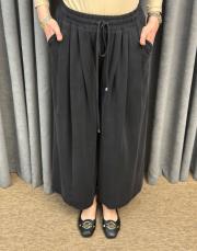 siyah sz 5664 sentez pileli pantolon