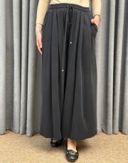 siyah sz 5664 sentez pileli pantolon 2