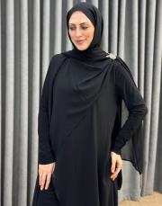 siyah 3126 qashe şifonlu tulum 2