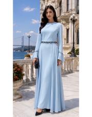 bebe mavi 3300 white corner abiye elbise