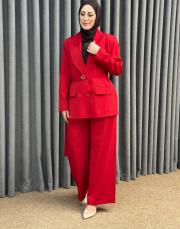 kırmızı 5346 missemramiss montera ceketli takım