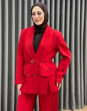 kırmızı 5346 missemramiss montera ceketli takım 2