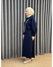 lacivert 4309-4351 missemramiss biker etekli takım 4