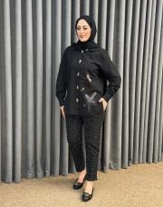 antrasit 4810 missemramiss denim taşlı pantolon 5