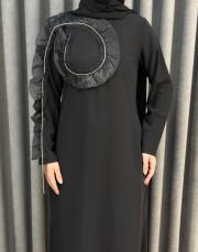 siyah 4325 misemramiss stile elbise 4