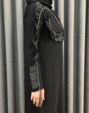 siyah 4325 misemramiss stile elbise 6