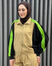 camel 4313 missemariss tencel bomber ceket