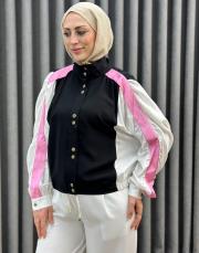 siyah 4313 missemariss tencel bomber ceket