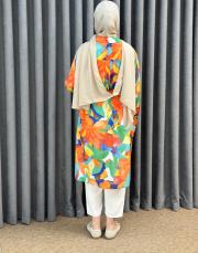 turuncu desen 3938 missemramiss floş viskon summer tunik 4