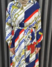 zincir desen 3938 missemramiss floş viskon summer tunik 5