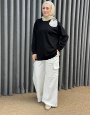 ekru 4415 missemramiss tencel kargo pantolon 3
