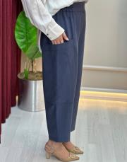 lacivert sz 5596 sentez duti keten pantolon 2