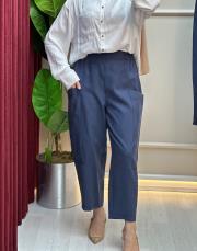 lacivert sz 5596 sentez duti keten pantolon 3